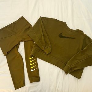 Nike Women’s One Leggings & Crop Sweater